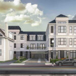 Exterior of The Cabot townhomes from the front