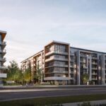 Daytime exterior rendering of Bower Towers